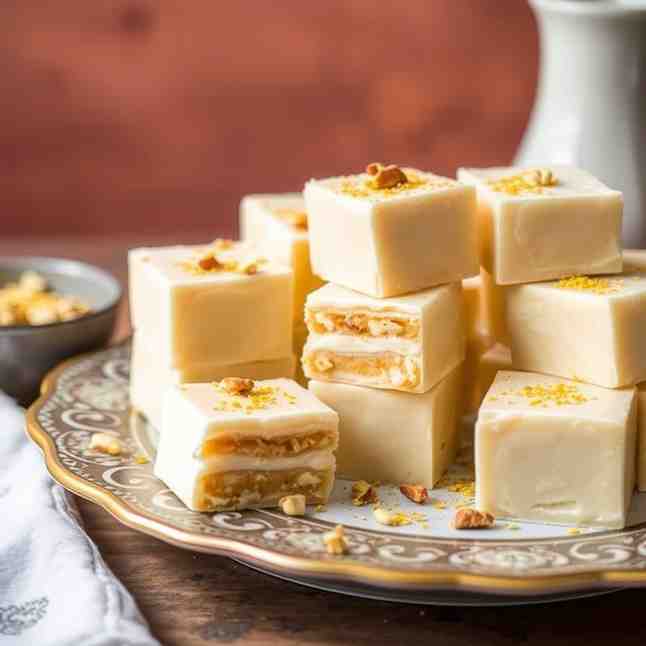 Quick & Easy Milk Powder Burfi - A Healthy Sweet Treat